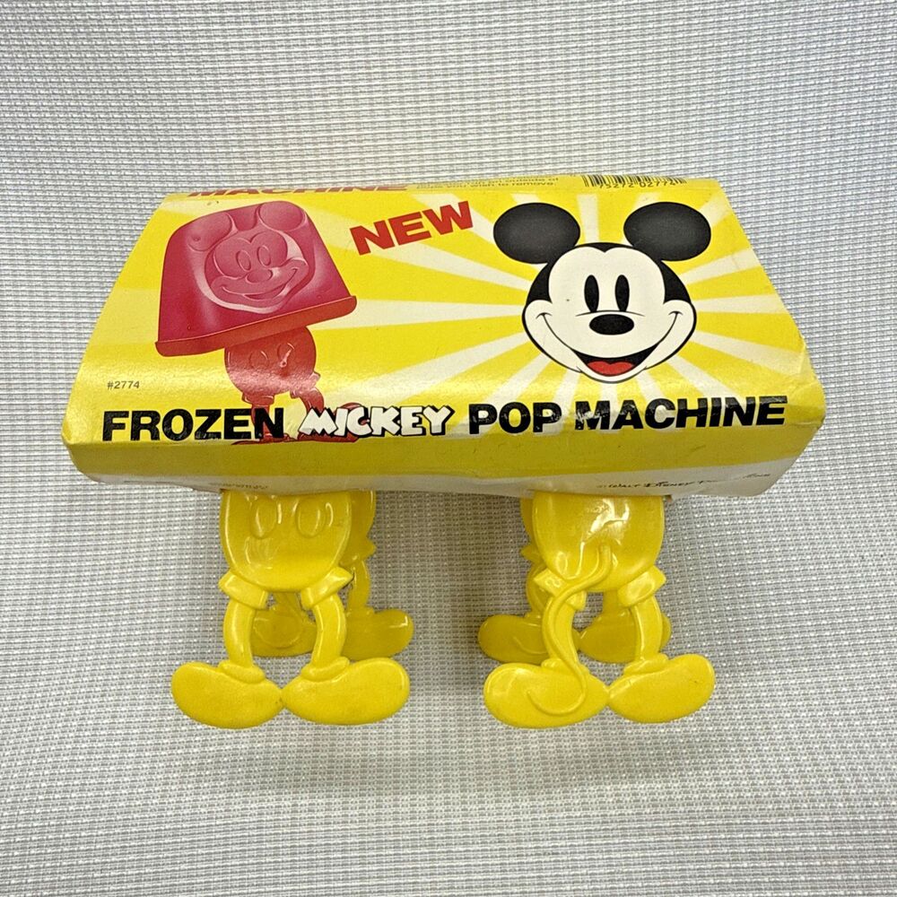 Vintage Disney Frozen Mickey Mouse Pop Machine Popsicle Ice Dessert Mold NOS